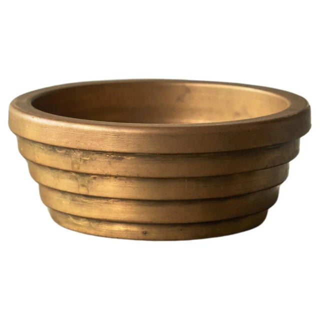 Gold Early 20th Century Vide Poche in Patinated Brass, 1920s For Sale - Image 8 of 8