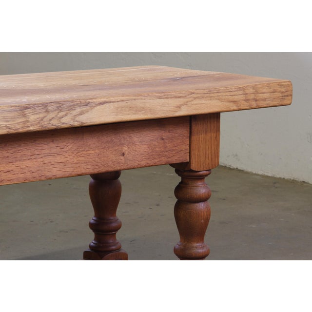 Antique Danish Baroque Coffee Table in Oak, 1890s For Sale - Image 6 of 18