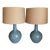 Regina Andrew Fluted Ceramic Table Lamps - a Pair For Sale