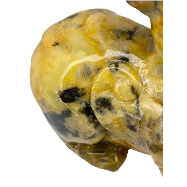 Unique Antique Chinese Jade Pixiu Statue Wealth Guardian Feng Shui Fortune Beast For Sale - Image 11 of 12