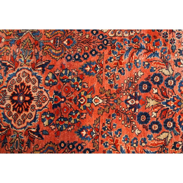 1920s, Handmade Antique Persian Sarouk Rug 4.1' X 6.5' For Sale - Image 4 of 7