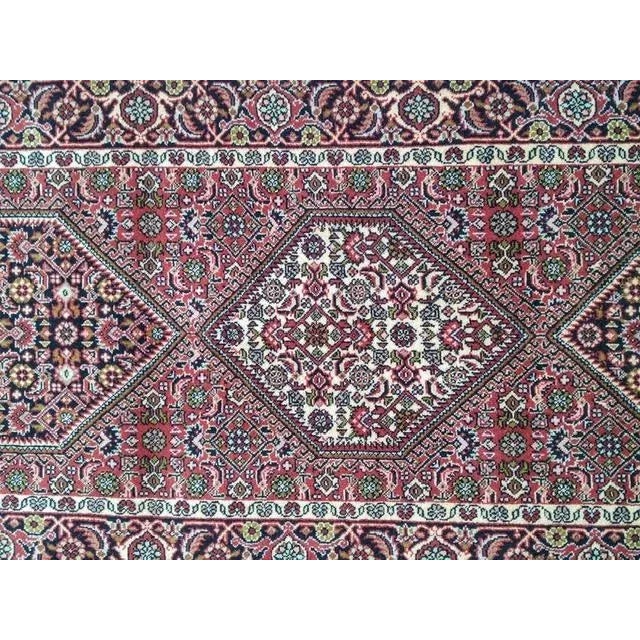 Wool pile genuine hand made very fine Persian Bijar runner-