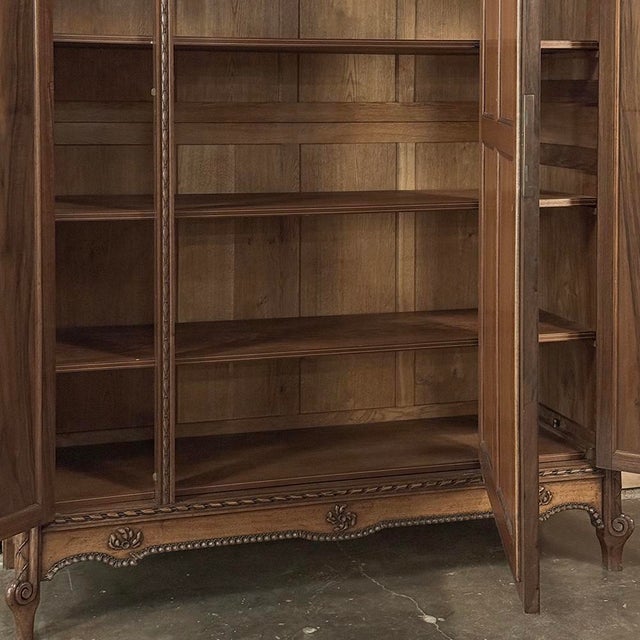 19th Century French Louis XVI Walnut Armoire For Sale - Image 17 of 18