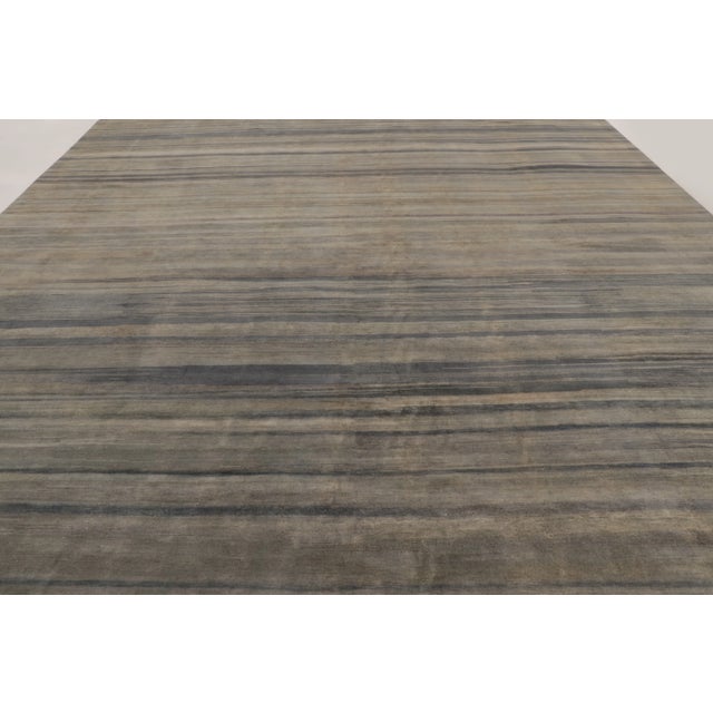 2020s Contemporary Oversized Solid & Stripes Wool Rug by Rug & Kilim, India For Sale - Image 5 of 10
