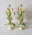 Large Scale Vintage Italian Tole Flowers Urn Table Lamps- a pair Vibrant pair of vintage Italian tole table lamps....