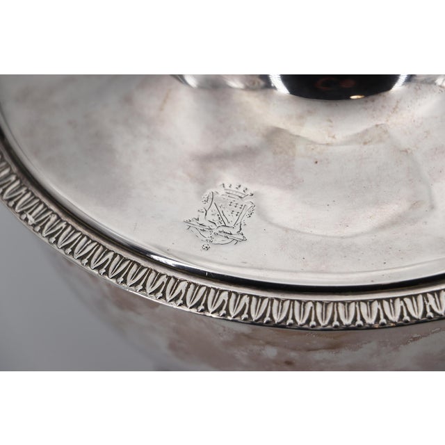 19th Century French Silver-Plated Tureen With Coat-of-Arms For Sale - Image 9 of 17