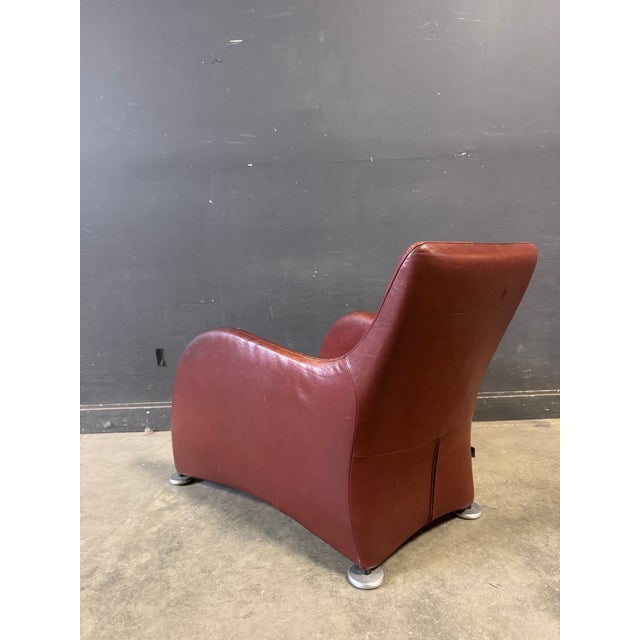1980s Leather Lounge Chair “Loge” by Gerard Van Den Berg for Montis For Sale - Image 10 of 12
