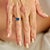 Natural Topaz Diamond Ring 6.5 14k W Gold 2.63 TCW Certified For Sale - Image 4 of 10