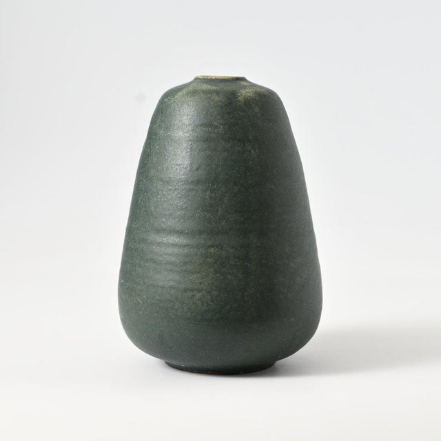 Vintage German studio pottery vase by Heinz Pelzer. This piece has an attribution mark, I am sure that it is completely...