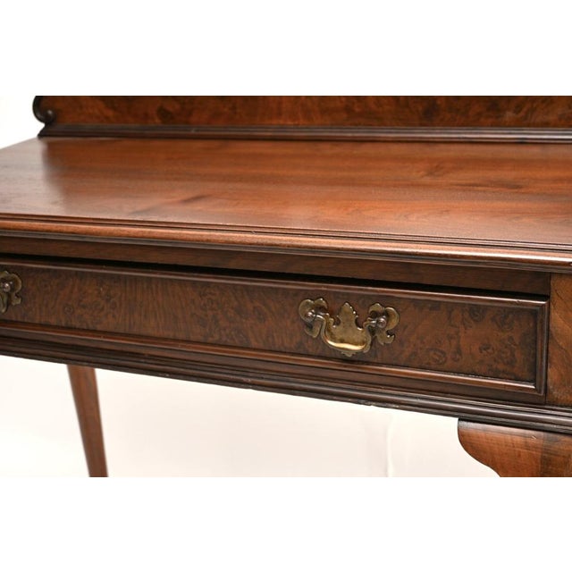 Brown Antique Walnut Console Table, 1930 For Sale - Image 8 of 10