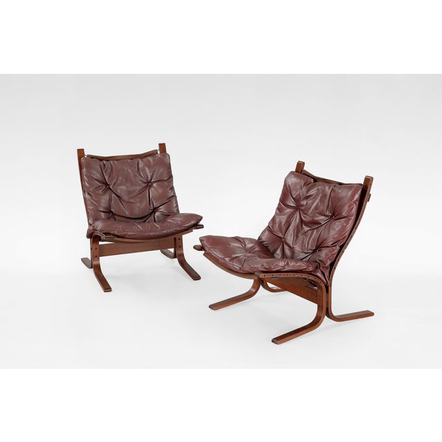 Vintage Dark Brown Siesta Chairs by Ingmar Relling for Westnofa, 1960s, Set of 2 For Sale - Image 6 of 6