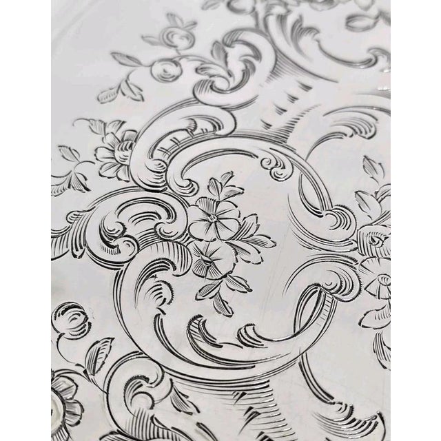 Late 18th Century George III Sterling Silver Waiter, 1785 For Sale - Image 11 of 18
