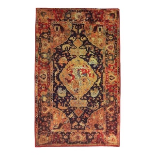 Screen Printed Persian Rug Tapestry 2x3 For Sale