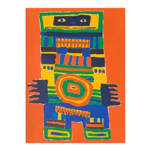 1973 Jacques Soisson Totem Screenprint