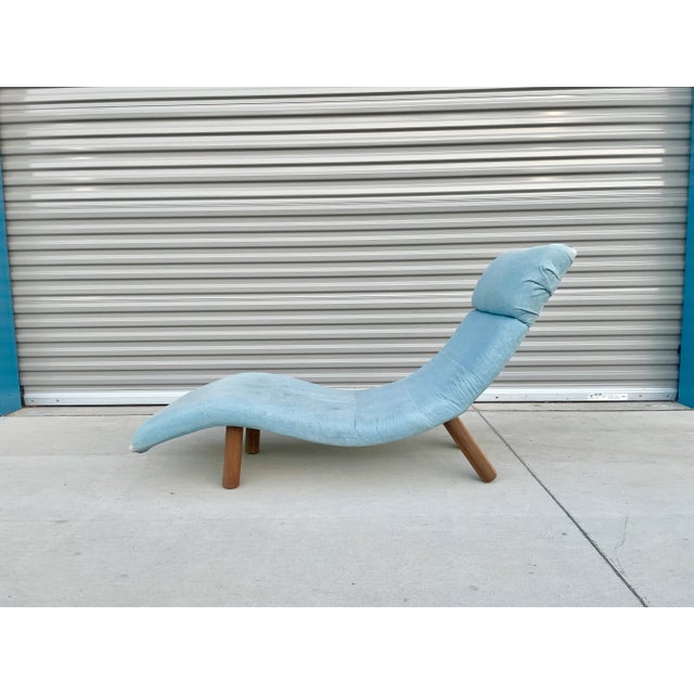 Mid Century Wavy Chaise Lounge by Enrico Bartolini For Sale - Image 4 of 13