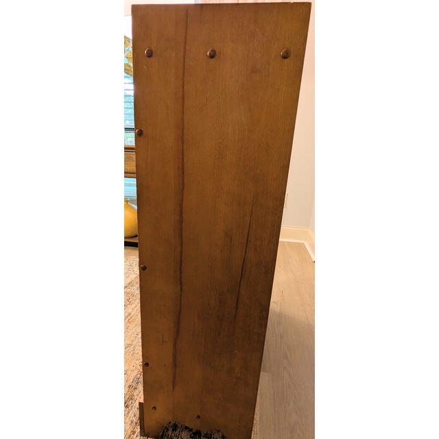 Brown Mid Century Small Rock Maple Bookcase by Brady Furniture / Nichols and Stone For Sale - Image 8 of 13