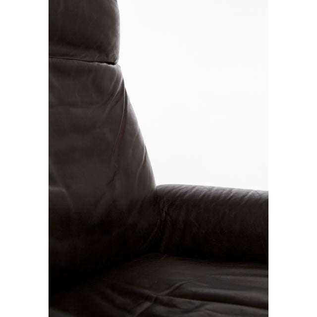 Set of Cow Leather DS-31 Lounge Chair and Ottoman from de Sede, 1970s For Sale - Image 11 of 18