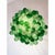 Handcrafted Balloton Murano Glass Sphere Lighting Fixture in Green Color For Sale - Image 4 of 10
