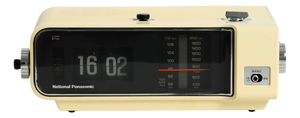 National Panasonic Flip-Number Radio Alarm Clock, 1970s