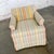 Peach Mid to Late 20th Century Traditional Club Chair by Henredon With Striped Pastel Fabric For Sale - Image 8 of 18