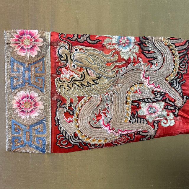 19th Century Dragon Kimono Robe for Chinese Theater For Sale - Image 9 of 12