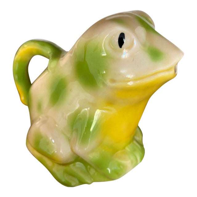 1980s Tony Wood Staffordshire Ceramic Frog Creamer For Sale