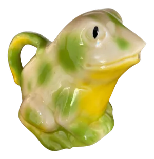 1980s Tony Wood Staffordshire Ceramic Frog Creamer