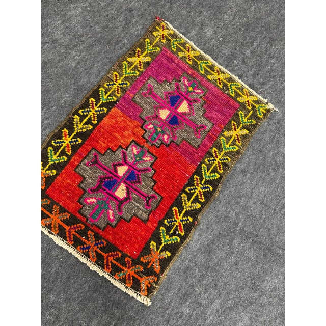 Early 21st Century Turkish Yastik Rug 1'7" x 2'4" For Sale - Image 5 of 5