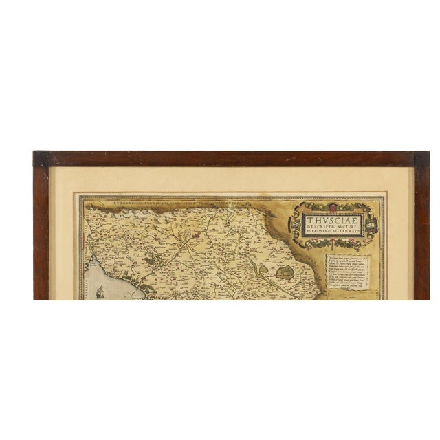 Framed Map of Tuscia For Sale - Image 5 of 8