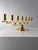 Swedish Grace Brass 7-Arm Candelabra by Lars Holmström, 1930s For Sale - Image 4 of 7