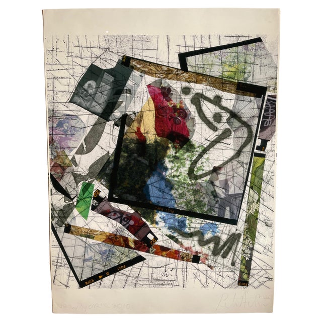 Early 21st Century "Untitled 1" Abstract Expressionist Photo Collage Print by Peter Astrom For Sale - Image 13 of 13