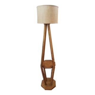 Leviton Mid-Century Modern Danish Teak Floor Lamp For Sale