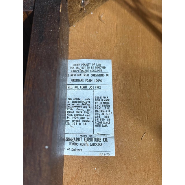 1970s Mid Century Modern Bernhardt Dining Chairs - Set of 4 For Sale - Image 6 of 7