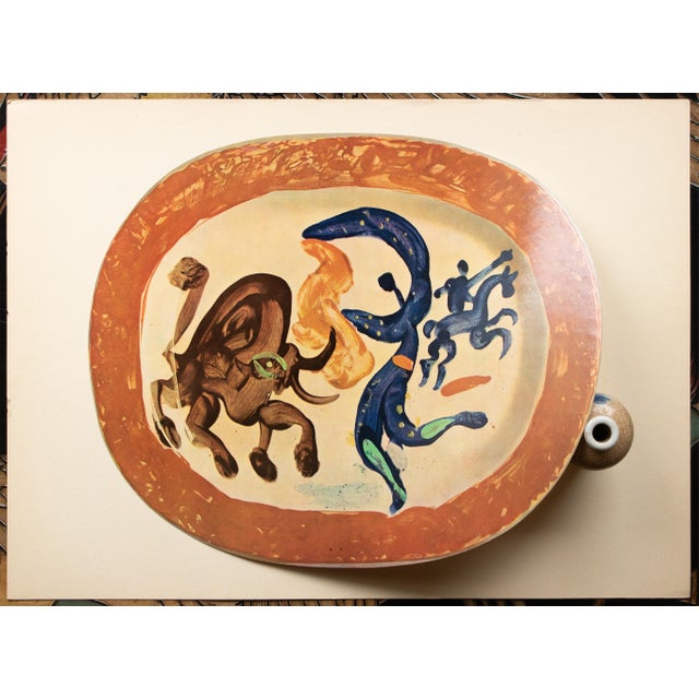 1950 Set of 8 Vintage Prints of Picasso's Ceramic Platters From Switzerland For Sale - Image 15 of 18
