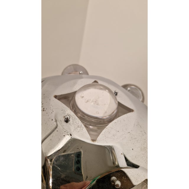 Table Lamp in Chromed Metal and Glass by Oscar Torlasco for Stilkronen For Sale - Image 15 of 17