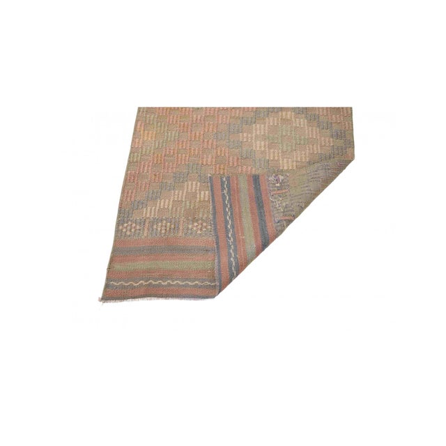 1960s Faded Vintage Embroidered Kilim Rug - 2`3″ X 3`11″ Ft. For Sale - Image 5 of 6