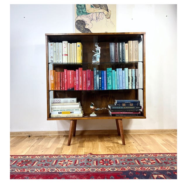 Bookcase with Glass Sides, Czechoslovakia, 1973 For Sale - Image 9 of 12
