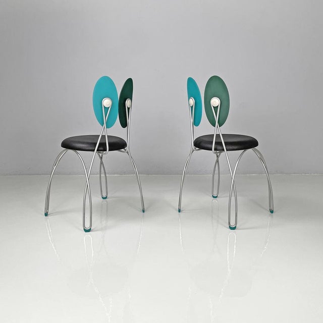 1990s Set of Italian Jessica Chairs by Durbino & Lomazzi for Zerodesign, 1990s For Sale - Image 5 of 18