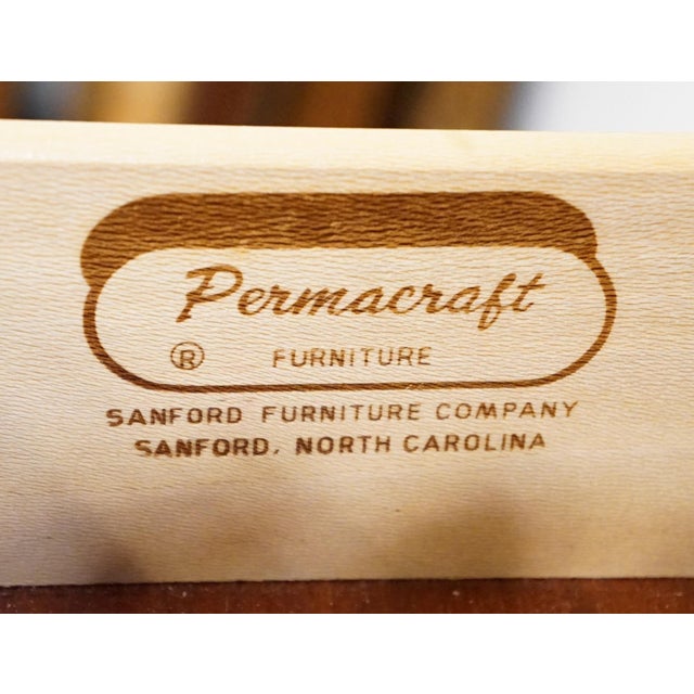 Wood Permacraft / Sanford Solid Cherry Early American Traditional 40" Chest on Chest 79-21 For Sale - Image 7 of 12