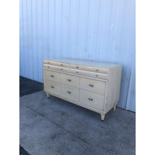 Mid Century Modern Blonde 8 Drawer Dresser by Huntley Furniture Chairish