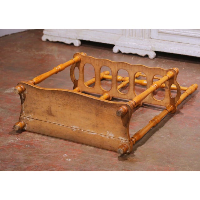19th Century French Faux Bamboo Umbrella Stand With Zinc Drip Tray For Sale - Image 12 of 12