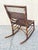 Antique Victorian Wicker and Rattan Wooden Small Rocking Chair Rocker For Sale - Image 10 of 12