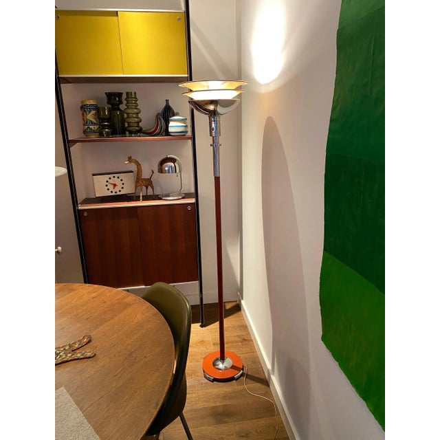 1930s Gilbert Rohde Torchiere for Mutual Sunset Lamp Co. For Sale - Image 5 of 13