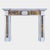 A large george iii irish chimneypiece in statuary and siena marbles. The pilaster jambs centred with panelled siena, the...