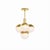 Brass Oliver Orb Pendant, Natural Brass For Sale - Image 8 of 10