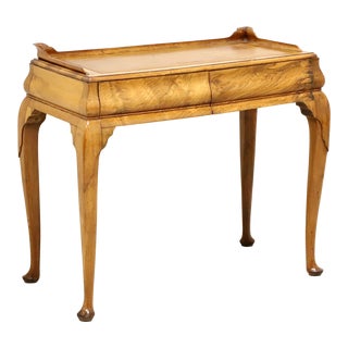 Antique Circa 1880 English Leather Top Petite Writing Desk For Sale