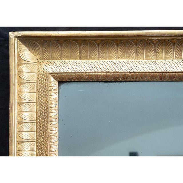 Traditional Antique Neapolitan Empire Style Mirrors in Carved Wood & 24 Karat Gilt, Early 19th Century, Set of 2 For Sale - Image 3 of 5