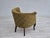 Vintage Danish Lounge Chair in Green Furniture Fabric, 1950s For Sale - Image 9 of 18