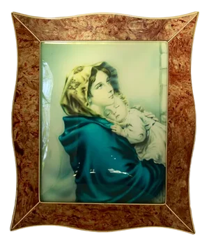 Italian Artist, Madonna Del Riposo, 1940s, Print on Glass, Framed
