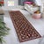 Shabby Chic Shabby Chic Ziegler 1990's Red/Blue Wool Runner Rug- 2'7'' X 9'9'' For Sale - Image 3 of 10